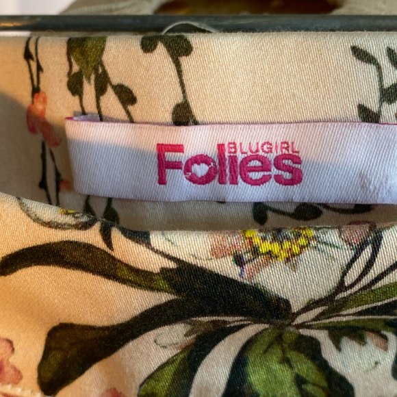 💋 4 FOR $50 / BLUGIRL FOLIES Floral Pleated Mini Skirt (Sz. 8) (EUC) - Picture 2 of 9
